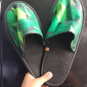 Chinelo Folhas Verdes