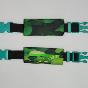Pochete de Folha com Zíper Verde com Fecho Tifanny