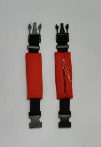 Mini Pochete Vermelha com Zíper Vermelho (Sob Encomenda)